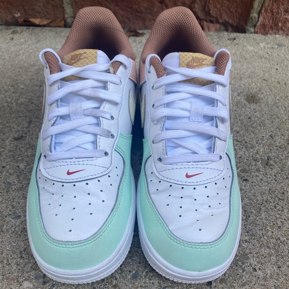 Nike Air Force 1 Dx3728-100 Size US 3Y Multi Color - Picture 3 of 9